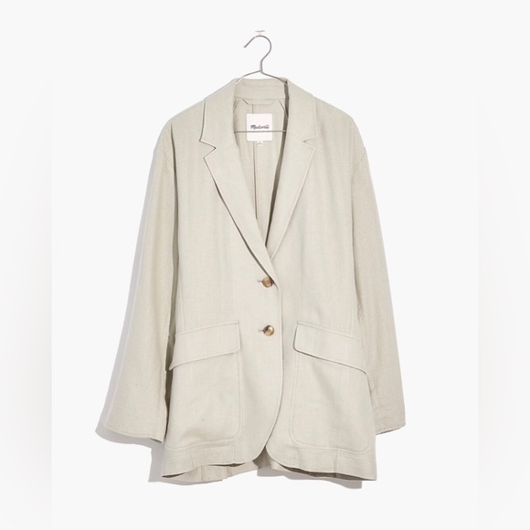 NEW ✨ PLUS Madewell Breezewoven Blazer in Ashen Sage 3X - Picture 1 of 13